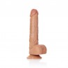 GODE R&Eacute;ALISTE AVEC TESTICULES STRAIGHT 7 /18 CM REALROCK