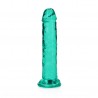 REALROCK STRAIGHT REALISTIC DILDO WITH SUCTION CUP 6 /14,5 GREEN