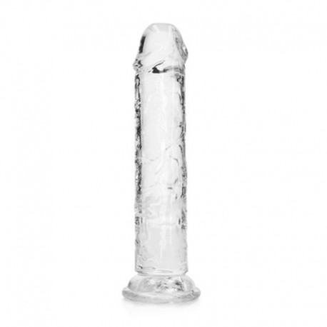 REALROCK STRAIGHT REALISTIC DILDO WITH SUCTION CUP 7 /18 CM TRANSPARENT 