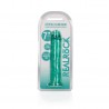 REALROCK STRAIGHT REALISTIC DILDO WITH SUCTION CUP 7 /18 CM GREEN