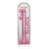 REALROCK CRYSTAL CLEAR REALISTIC DOUBLE DONG 13 /34 CM PINK