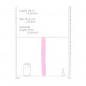 REALROCK CRYSTAL CLEAR REALISTIC DOUBLE DONG 13 /34 CM PINK