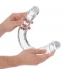 REALROCK CRYSTAL CLEAR REALISTIC DOUBLE DONG 18 /45 CM TRANSPARENT 