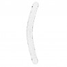 REALROCK CRYSTAL CLEAR REALISTIC DOUBLE DONG 18 /45 CM TRANSPARENT 