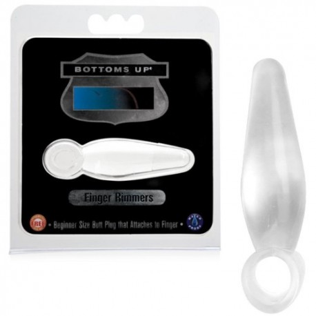 BOTTOMS UP FINGER RIMMERS PLUG CLEAR