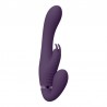 STRAP-ON SIN ARN&Eacute;S SUKI VIBRATING RABBIT MORADO VIVE