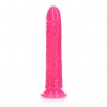 GODE SLIM REALISTIC GLOW IN THE DARK 9'' / 22,5 CM ROSE REALROCK