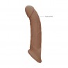 FUNDA PARA EL PENE TAN 9 / 23 CM REALROCK 
