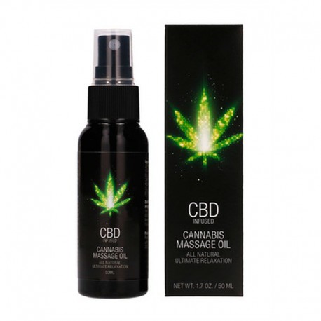 PHARMQUESTS CBD CANNABIS MASSAGE OIL 2 FL OZ 50 ML
