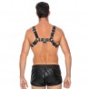 ARN&Eacute;S LEATHER BULLDOG HARNESS L/XL NEGRO OUCH! 