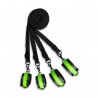 ENSEMBLE DE RESTRICTIONS DE LIT FLUORESCENT GLOW IN THE DARK OUCH!
