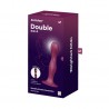 DILDO CIN&Eacute;TICO DOUBLE BALL-R  WEIGHTED DILDO VERMELHO SATISFYER