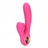 VIBRADOR RABBIT CON LAMIDA Y CALENTAMIENTO EXUBERANT PINK LOVELINE