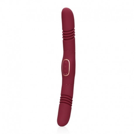 LOVELINE DOUBLE-SIDED THRUSTING VIBRATOR MERLOT GRAPE