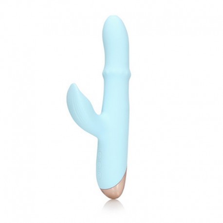 LOVELINE PULSE WAVE AND UP-AND-DOWN MOVING RING VIBRATOR ARCTIC BLUE