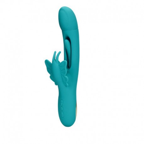 LOVELINE FLAPPING G-SPOT BUTTERFLY VIBRATOR PEACOCK BLUE
