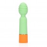 LOVELINE RIBBED MINI VIBRATOR WITH USB CHARGER SPRING SAGE