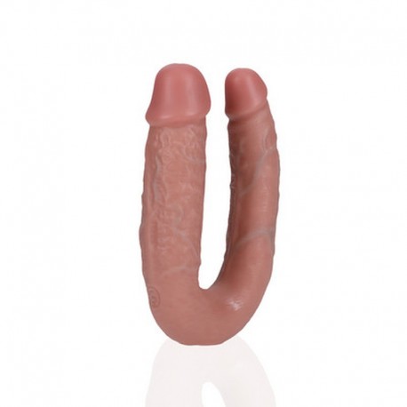REALROCK U SHAPED DOUBLE DILDO 5 /12,7 CM FLESH