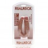 DILDO DUPLO U SHAPED DOUBLE DILDO 5 /12,7 CM TAN REALROCK