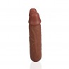 DILDO DUPLO U SHAPED DOUBLE DILDO 5 /12,7 CM TAN REALROCK