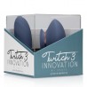 TWITCH 3 VIBRATEUR ET ASPIRATEUR RECHARGEABLE BLEU/GRIS INNOVATION