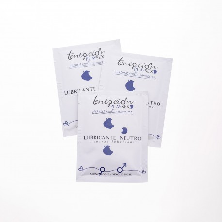 20 MONODOSIS DE LUBRICANTE NEUTRO 5ML TENTACI&Oacute;N PLAY SEX