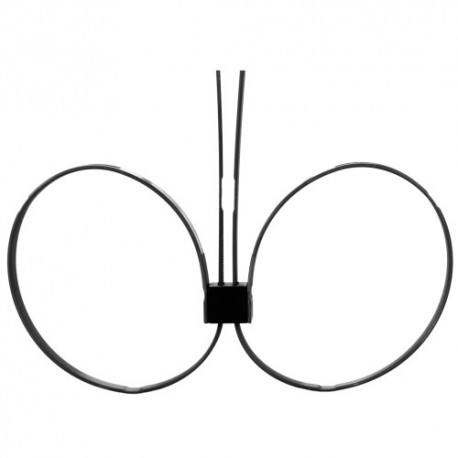 ESPOSAS DESECHABLES DE PL&Aacute;STICO OUCH! ZIP TIE CUFFS EXTENDED NEGRAS