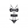 BEAUTY NIGHT FASHION NOELE TEDDY SET BLACK