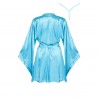 PEIGNOIR ET STRING SAMIRA TURQUOISE BEAUTY NIGHT FASHION