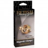 PIN&Ccedil;AS MAGN&Eacute;TICAS PARA OS MAMILOS FETISH FANTASY GOLD MAGNETIC CLAMPS