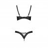 ENSEMBLE 2 PI&Egrave;CES CELIN BIKINI NOIR TAILLE REINE PASSION