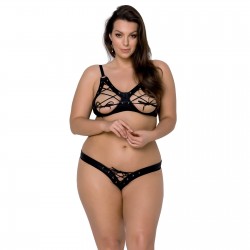 ENSEMBLE 2 PIÈCES CELIN BIKINI NOIR TAILLE REINE PASSION