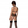 CORSET ET STRING DOMINICA BEIGE DEVIL COLLECTION PASSION