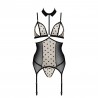 CORSET ET STRING DOMINICA BEIGE DEVIL COLLECTION PASSION