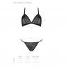 PASSION ECO COLLECTION SELAGINELLA BIKINI 2 PIECE SET BLACK  