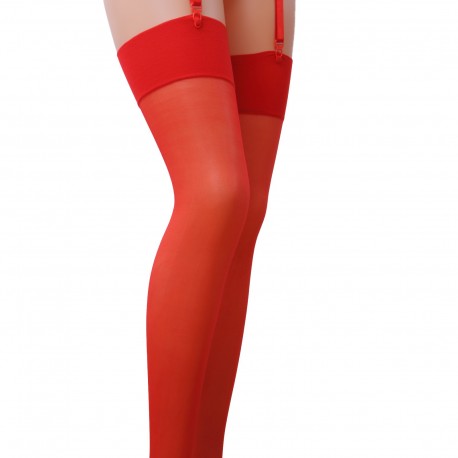 PASSION STOCKINGS ST001 RED (17 DEN) 