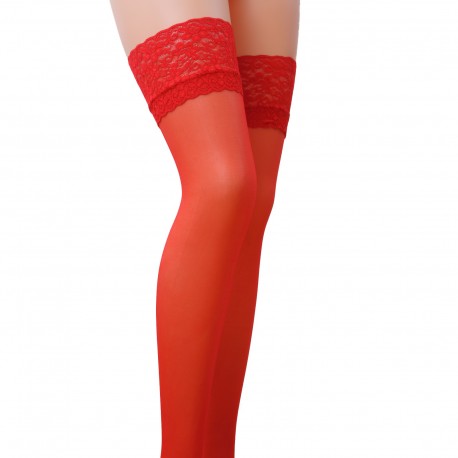 PASSION STOCKINGS ST003 RED (17 DEN)