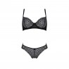 CONJUNTO DE 2 PE&Ccedil;AS ZINNIA BIKINI PRETO ECO PASSION
