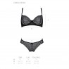 CONJUNTO DE 2 PE&Ccedil;AS ZINNIA BIKINI PRETO ECO PASSION