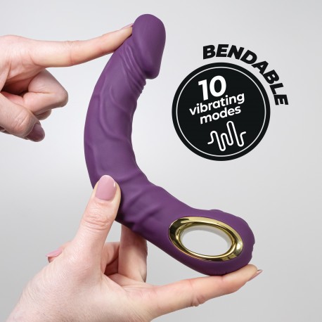 VIBRADOR FLEX&Iacute;VEL MAGNUS BEND ROXO CRUSHIOUS