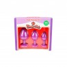 CONJUNTO DE JOIAS PARA TREINO ANAL ROXO CANDY LUST