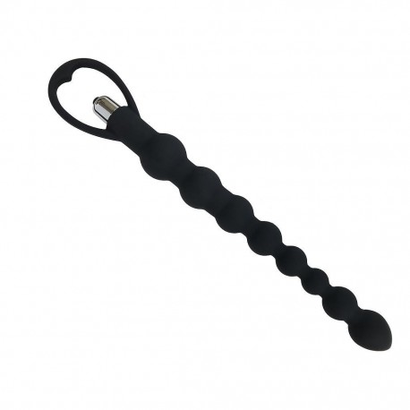 TIRA DE P&Eacute;ROLAS ANAIS COM VIBRA&Ccedil;&Atilde;O MARAMBA PRETO INTIMEN 