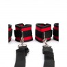 ARGUS TOYS ARGUS FETISH RED BLACK BED RESTRAINT SET