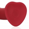 VIBRADOR NON-PHALLIC VIBRATING DILDO GRANDE RASPBERRY RED LOVELINE