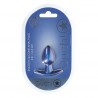 OUCH! SMOOTH SILICONE ANAL PLUG SMALL 2.6 / 6,5 CM METALLIC BLUE