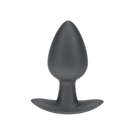 OUCH! SMOOTH SILICONE ANAL PLUG MEDIUM 3,1 /7,9 CM GUN METAL