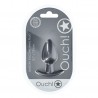 PLUG ANAL SMOOTH SILICONE MEDIUM 3,1 /7,9 CM GUN METAL OUCH!