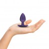OUCH! SMOOTH SILICONE ANAL PLUG MEDIUM 3,1 /7,9 CM METALLIC PURPLE