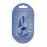 PLUG ANAL SMOOTH SILICONE LARGE 3,5 /8,9 CM METALLIC BLUE OUCH!