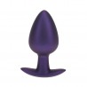 OUCH! SMOOTH SILICONE ANAL PLUG LARGE 3,5 /8,9 CM METALLIC PURPLE